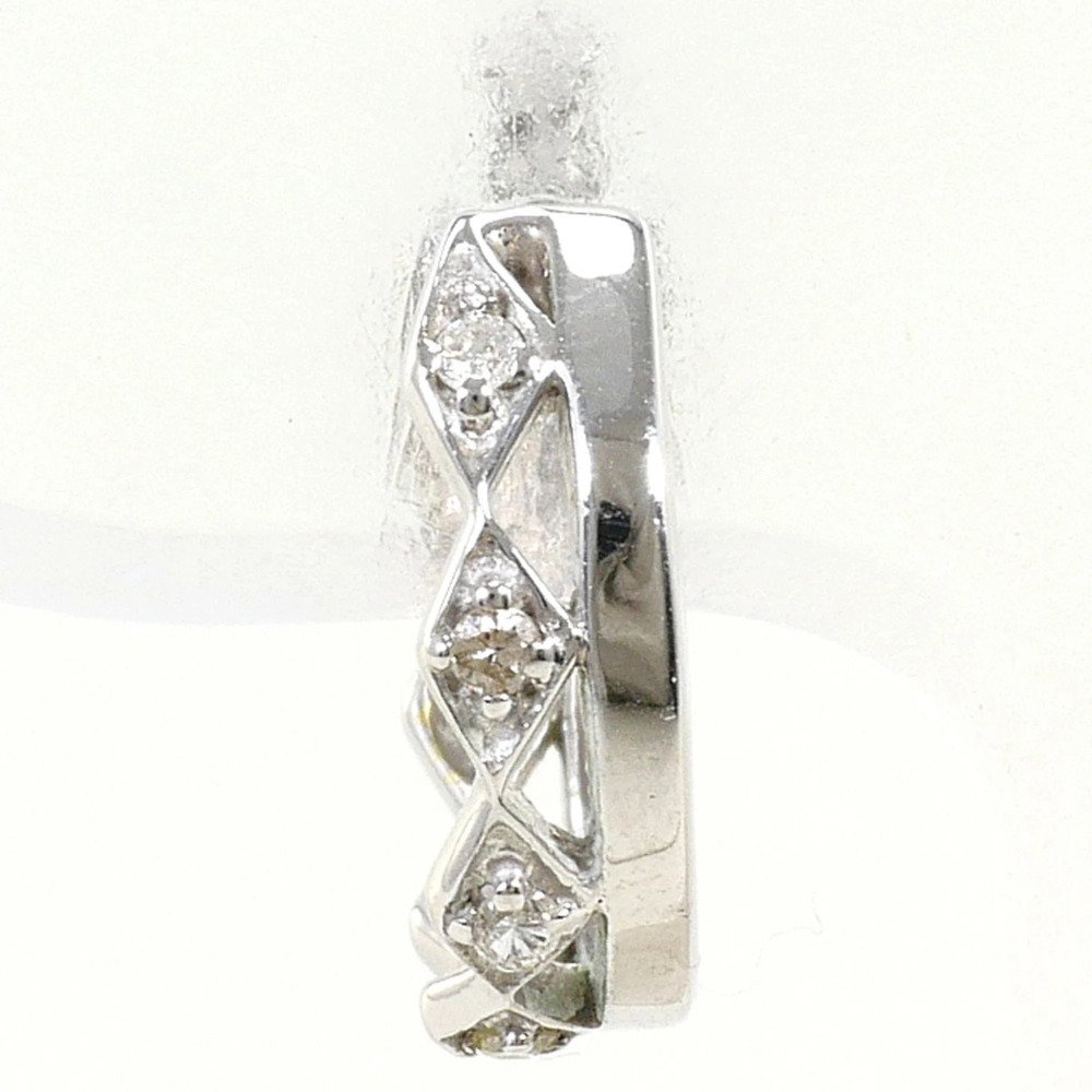 K14 14K WG White Gold Earring (Single Earring) with Diamond (No Carat Marking...